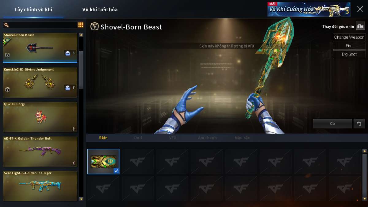 shop acc cf uy tin gia re